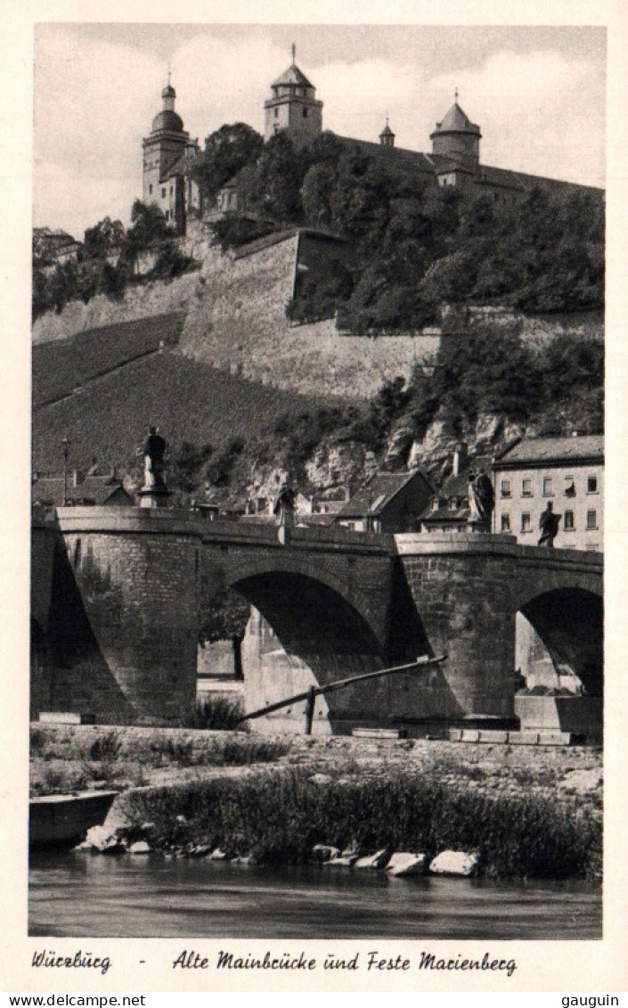 CPA - WUERZBURG - Vieux Pont Principal Et Forteresse De Marienberg - Edition Schöning Co. - Wuerzburg