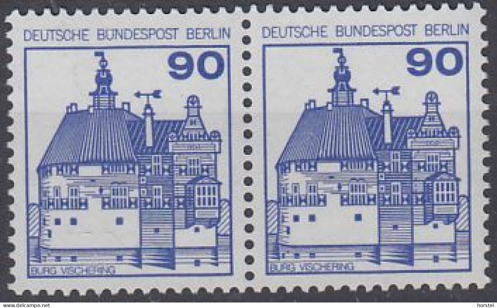Berlin Mi.Nr.588+588 - Burgen Und Schlösser - Burg Vischering - Waagerechtes Paar - Postfrisch - Ungebraucht