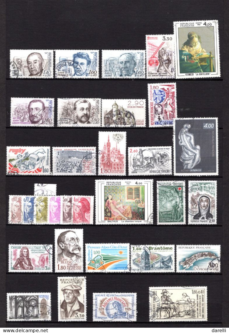 France - Lot De 139 Timbres Oblitérés De 1981 Et 1984 - Used Stamps