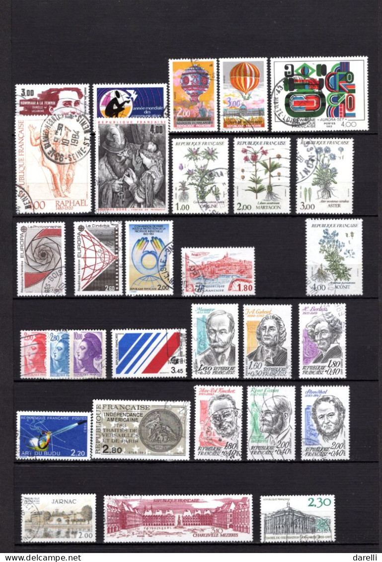 France - Lot De 139 Timbres Oblitérés De 1981 Et 1984 - Used Stamps