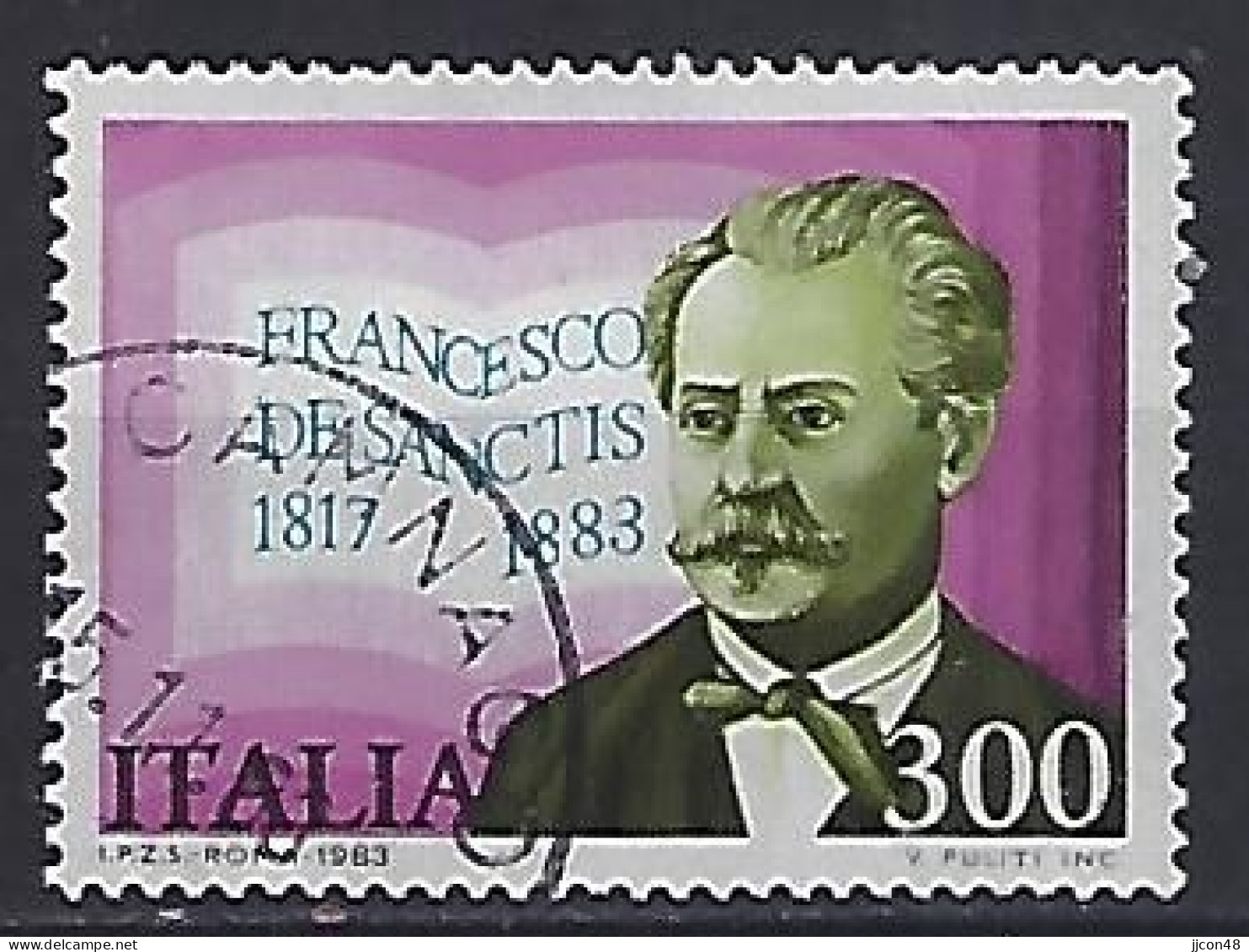 Italy 1983  Francesco De Sanctis (o) Mi.1860 - 1981-90: Oblitérés