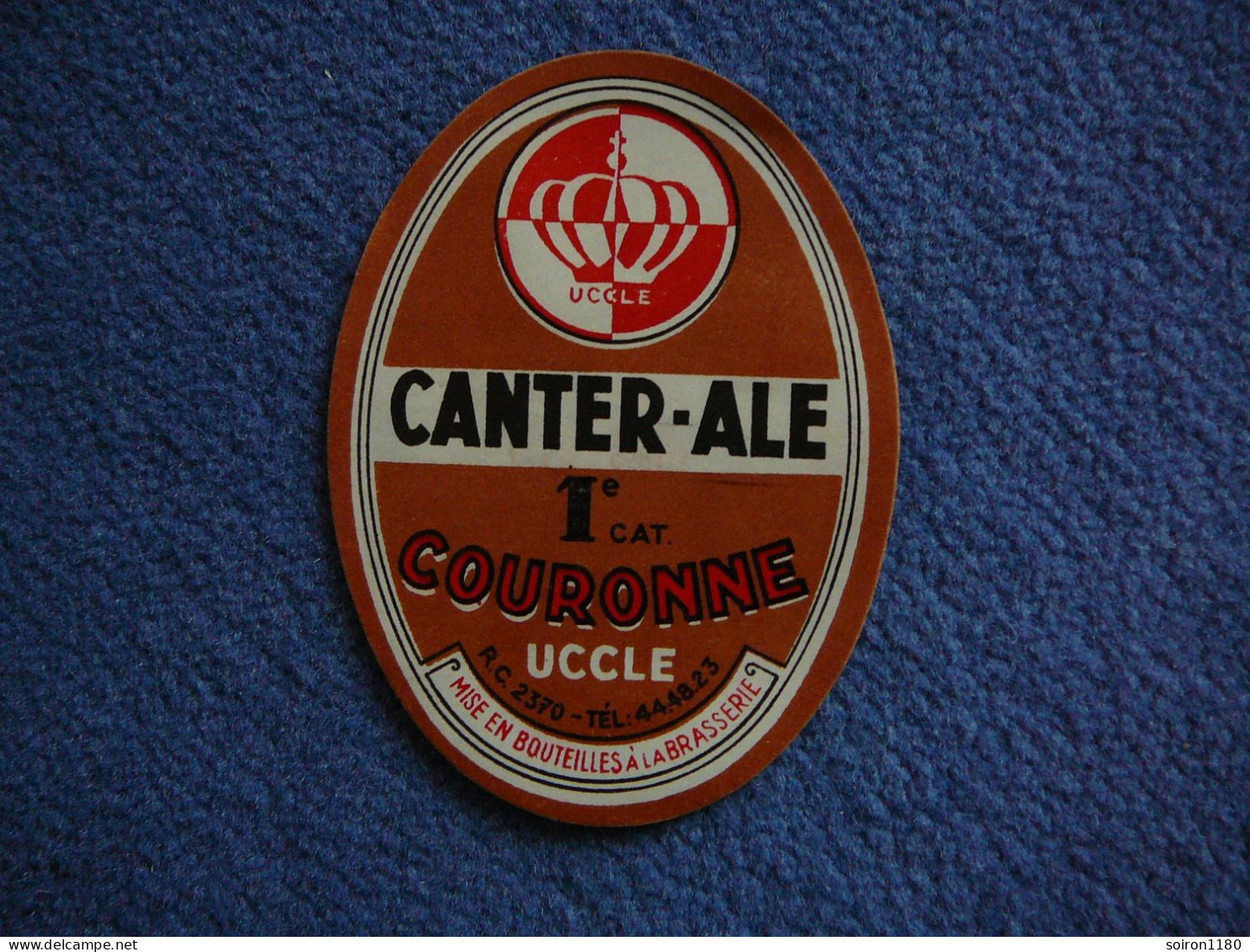 étiquette Ancienne De Bièrre Jamais Collée Uccle Plus Rare - Bière