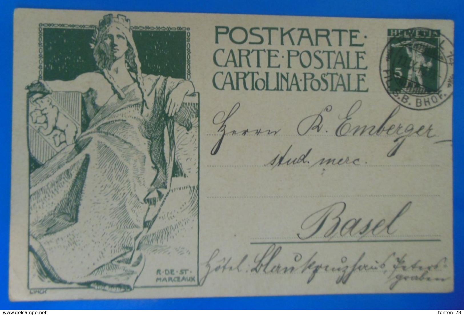 ENTIER POSTAL SUR CARTE  - - Stamped Stationery