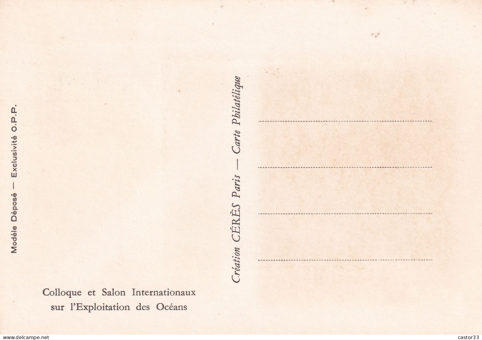 1er Jour, Océanexpo Bordeaux - 1970-1979