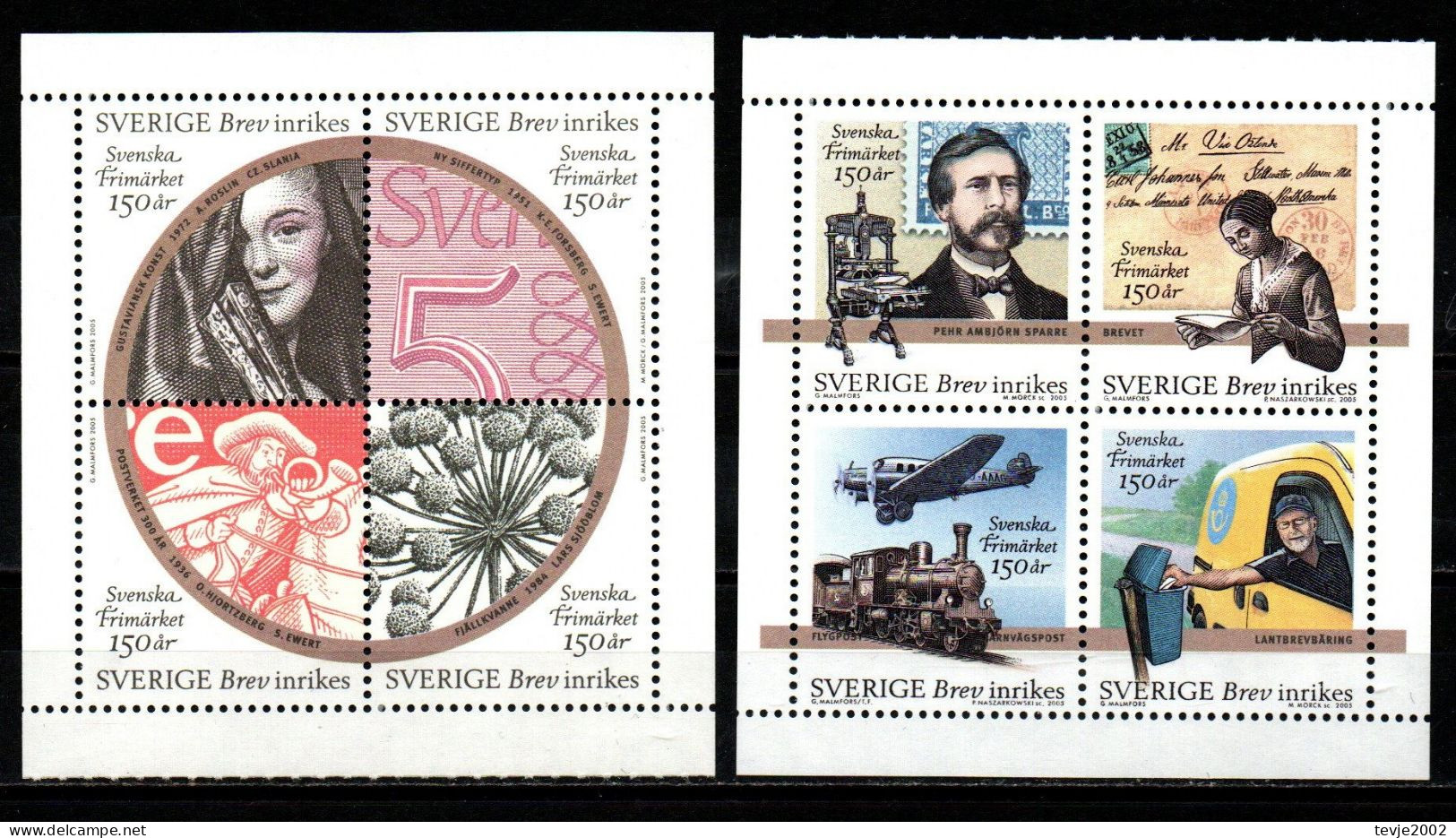 Schweden Sverige 2005 - Mi.Nr. 2474 - 2481 - Postfrisch MNH - Unused Stamps