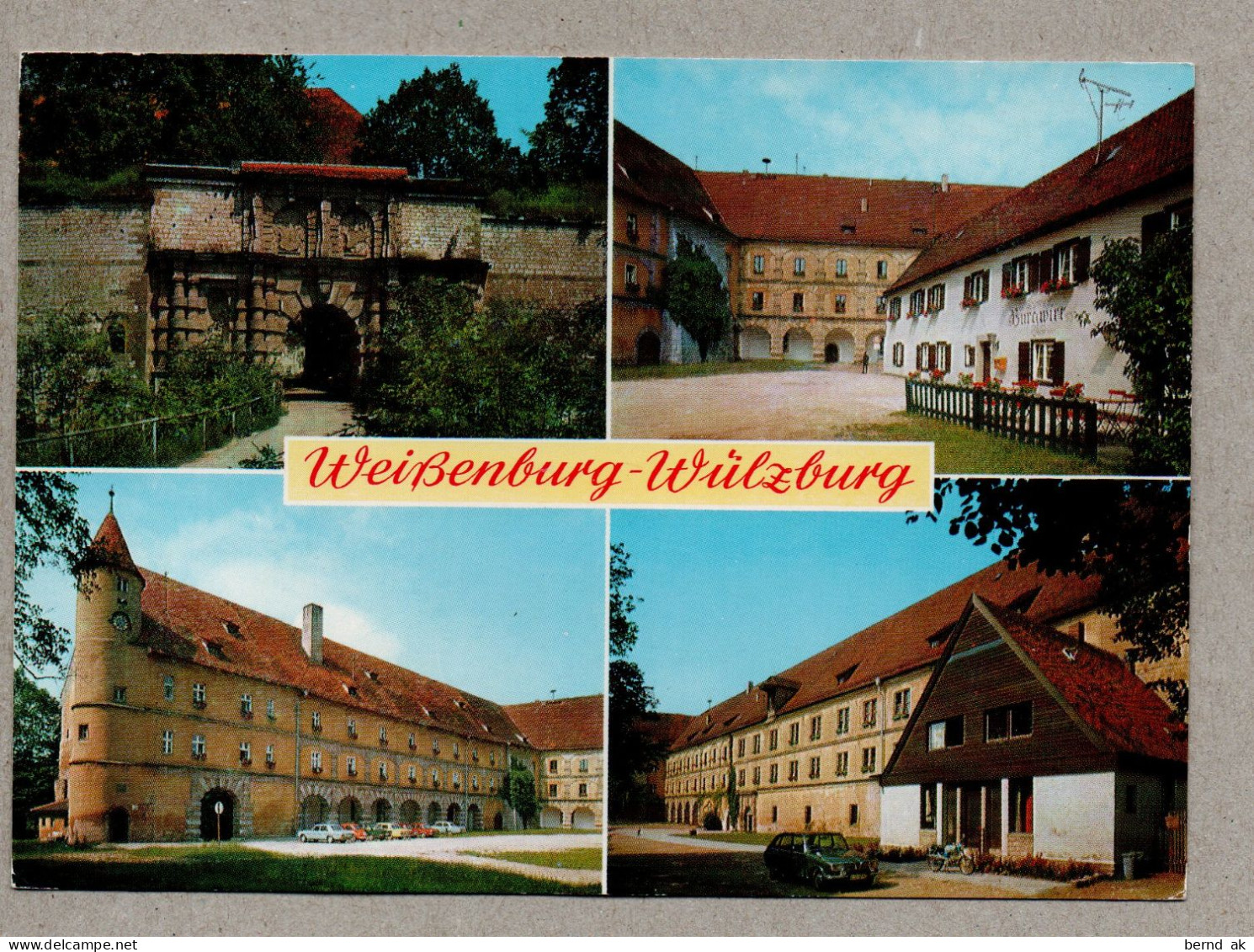 A0095} BRD - AK : Weißenburg - Wülzburg - Weissenburg