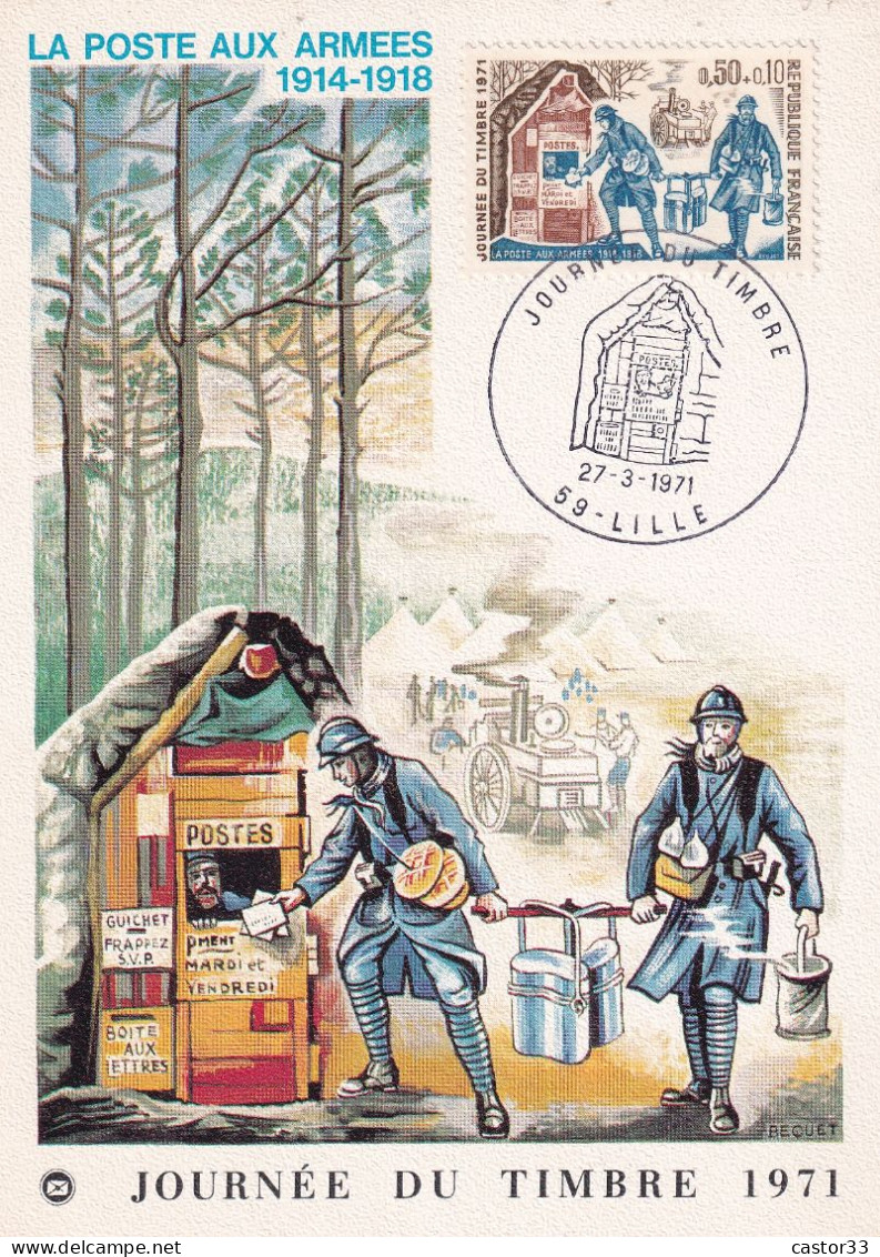 Journée Du Timbre 1971, La Poste Aux Armées 1914/1918 - Autres & Non Classés