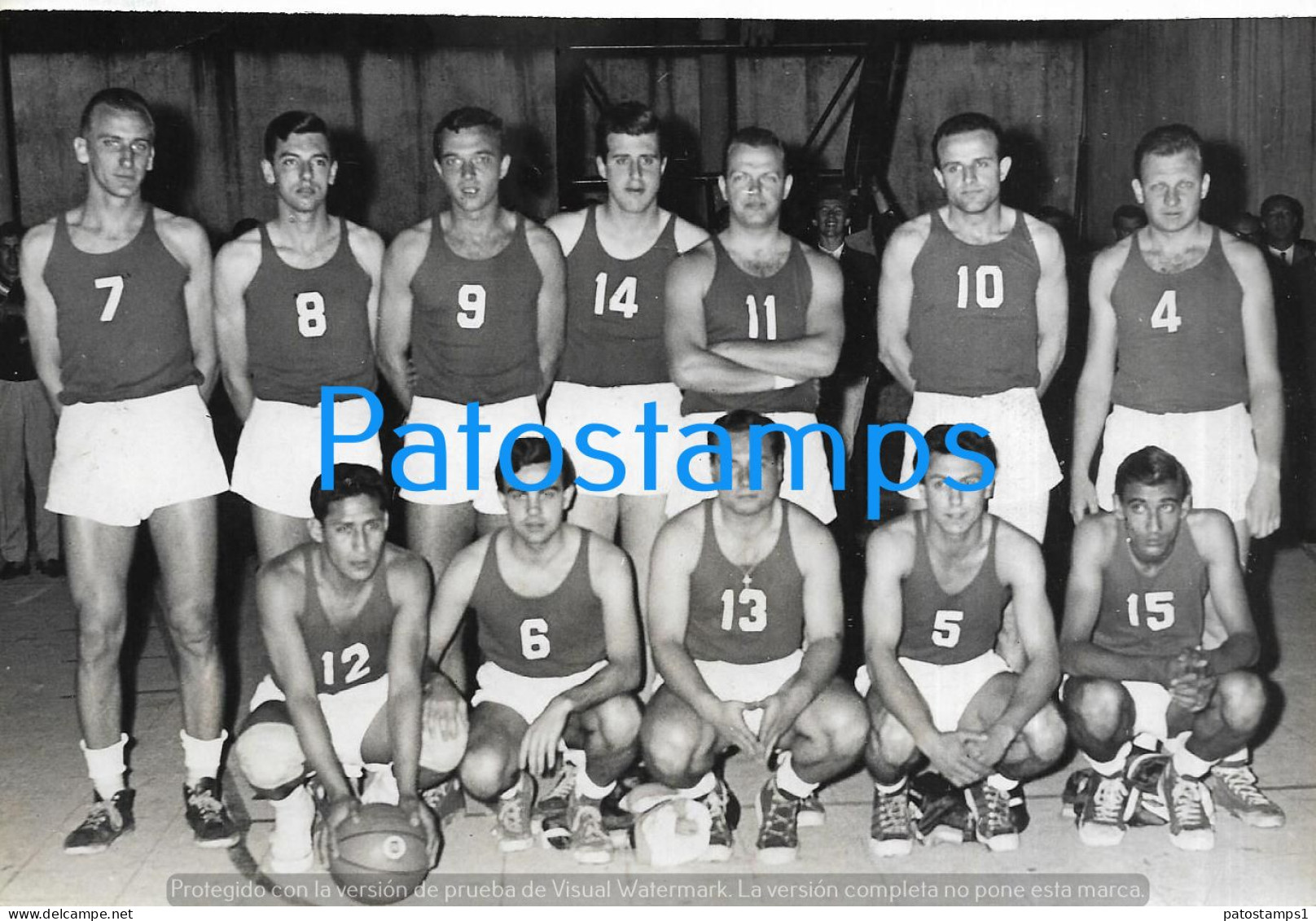 229117 SPORTS BASKET BASKETBALL TEAM JUGADORES SUB CAMPEONEONES COLEGIALES IN ARGENTINA 18 X 12 CM PHOTO NO POSTCARD - Basket-ball