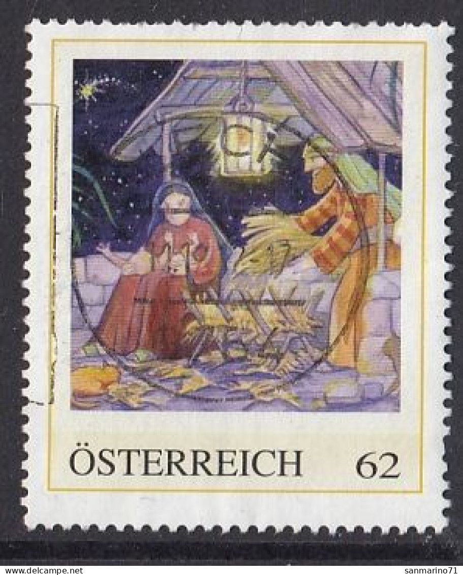 AUSTRIA 101,personal,used,hinged,Christmas - Persoonlijke Postzegels