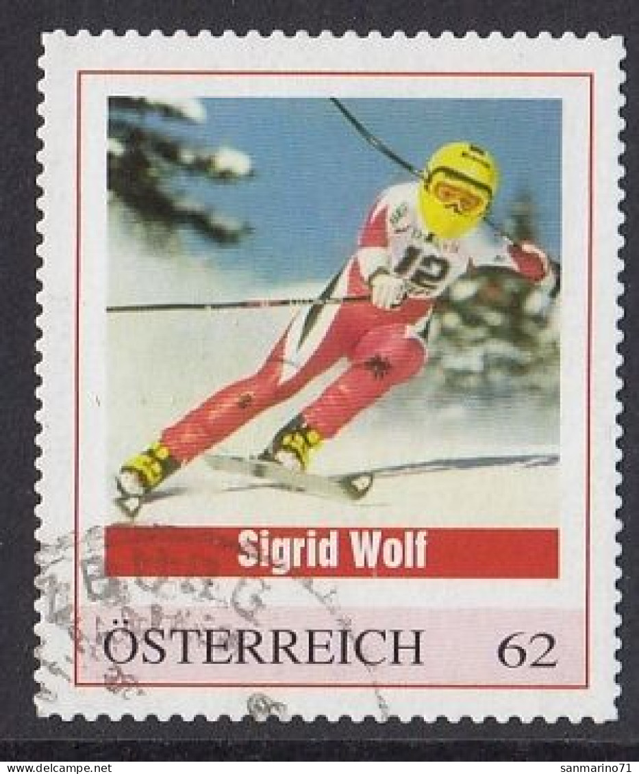 AUSTRIA 105,personal,used,hinged,Sigrid Wolf - Personnalized Stamps