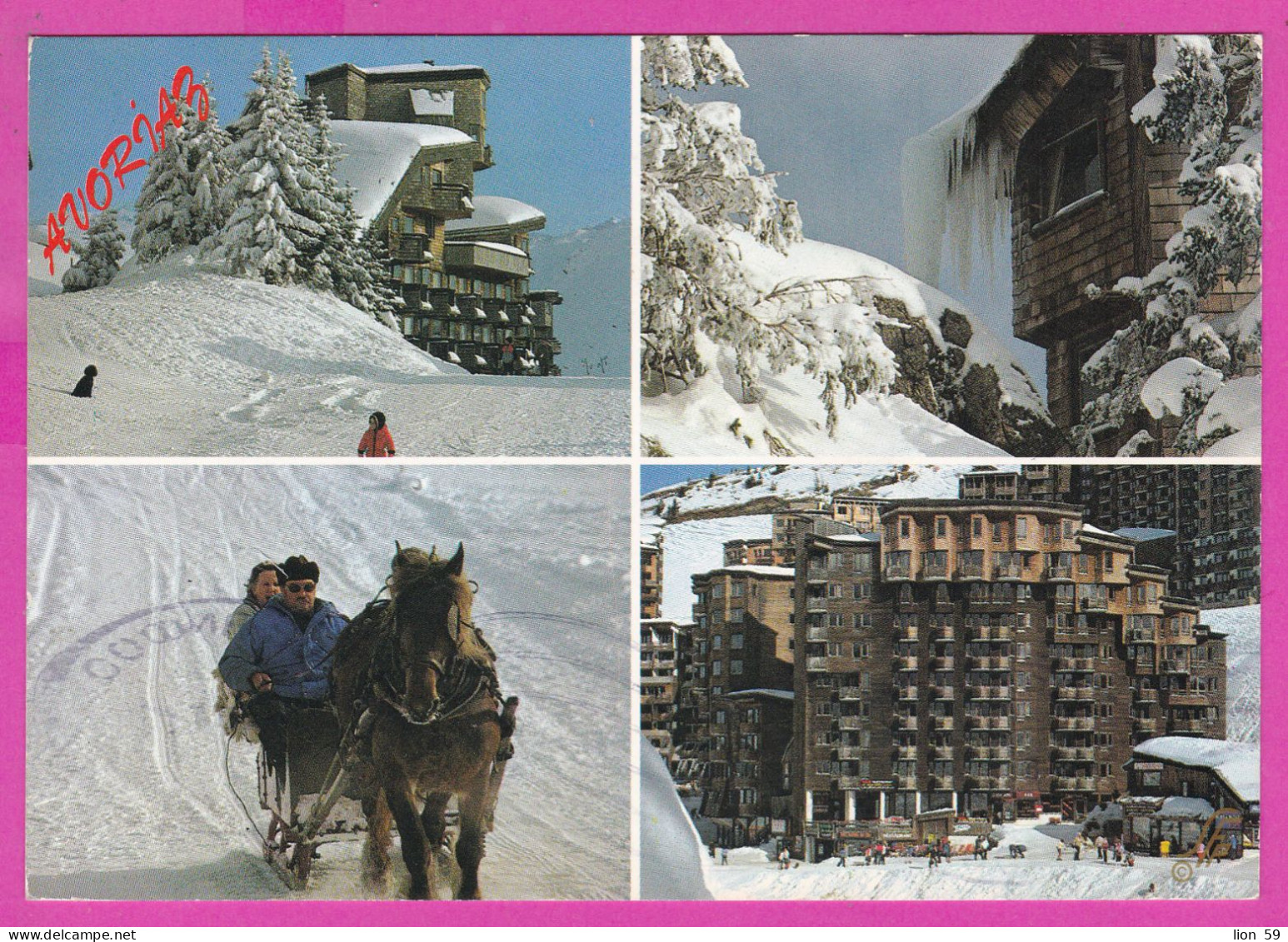 294211 / France - L'hiver A AVORIAZ (Hte-Savoie)  PC 1984 Postage Due USED 1.60 Fr. Liberty Of Gandon MORZINE 10-1-84 - 1982-1990 Liberty Of Gandon