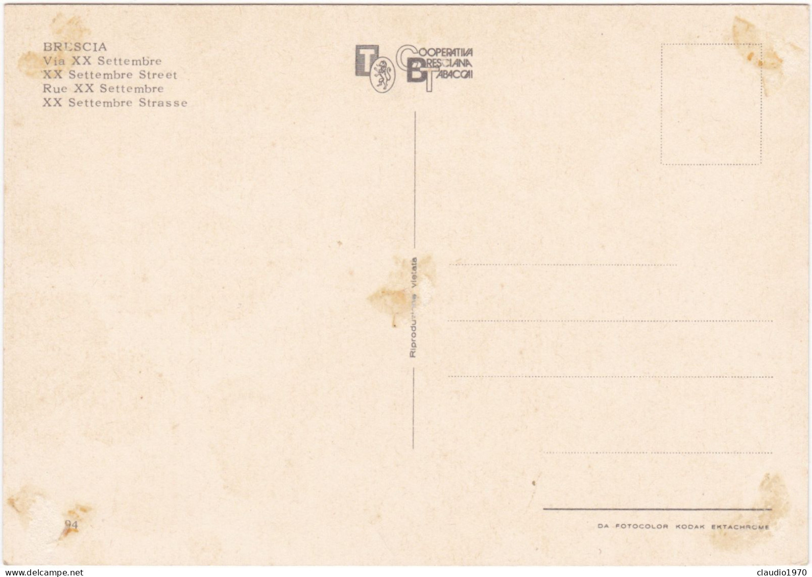 BRESCIA - CARTOLINA - BRESCIA NON VIAGGIATA - Brescia