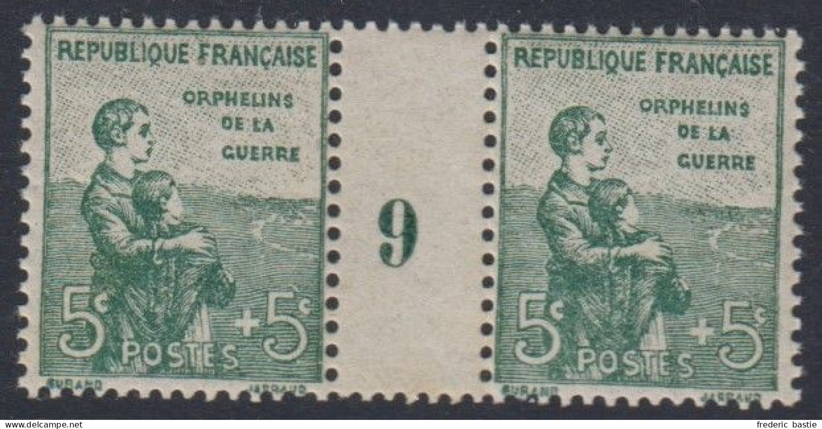 Orphelins - N° 149 Paire Millésime 9  * * - Cote : 230 € - Unused Stamps