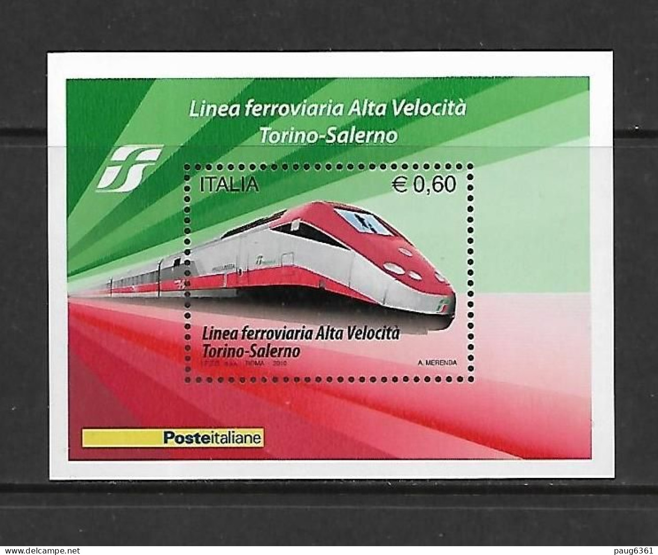 ITALIE 2010 TRAIN YVERT N°B53 NEUF MNH** - Treni