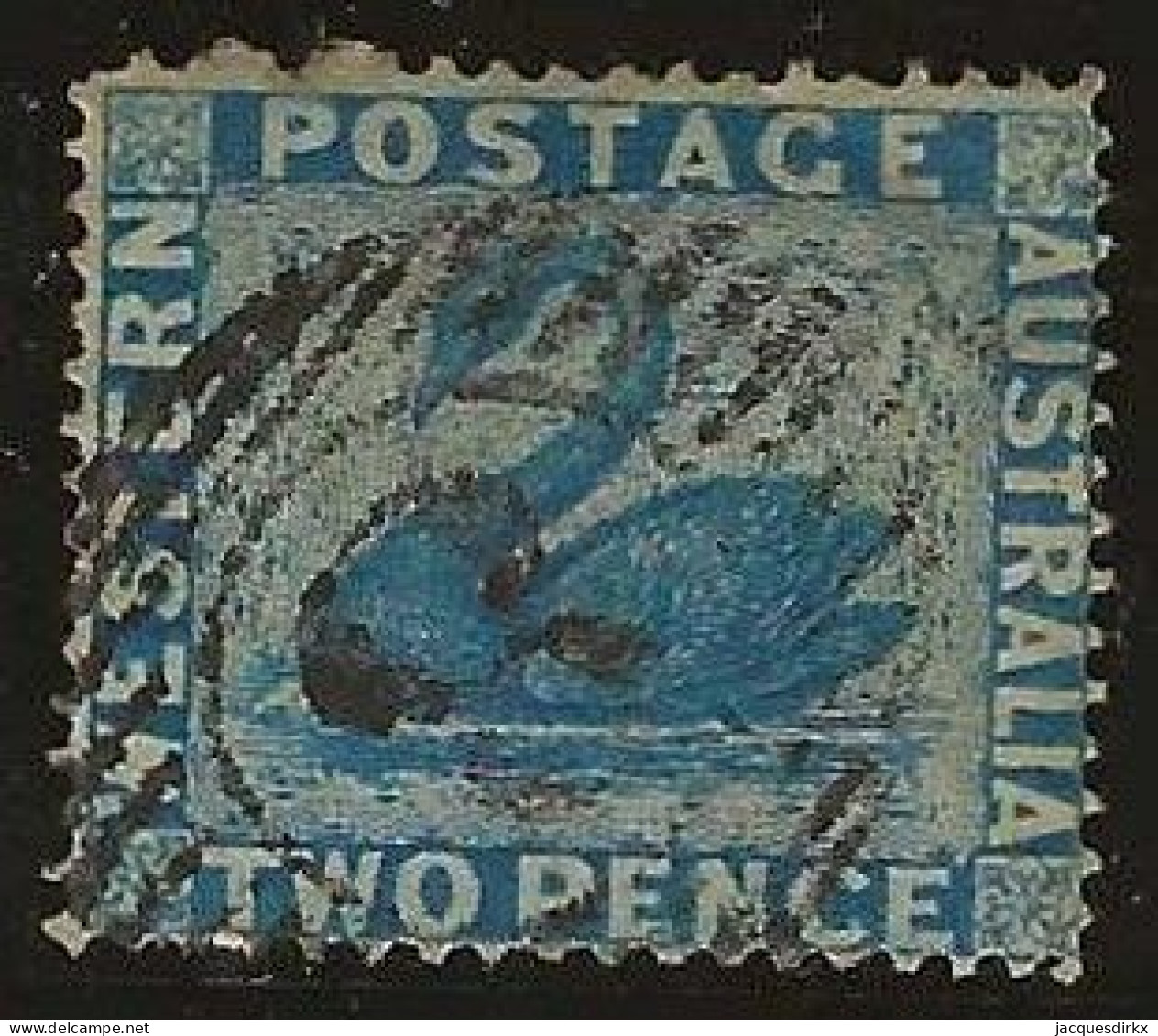 Western Australia     .   SG    .   34  (2 Scans)           .   O      .     Cancelled - Used Stamps