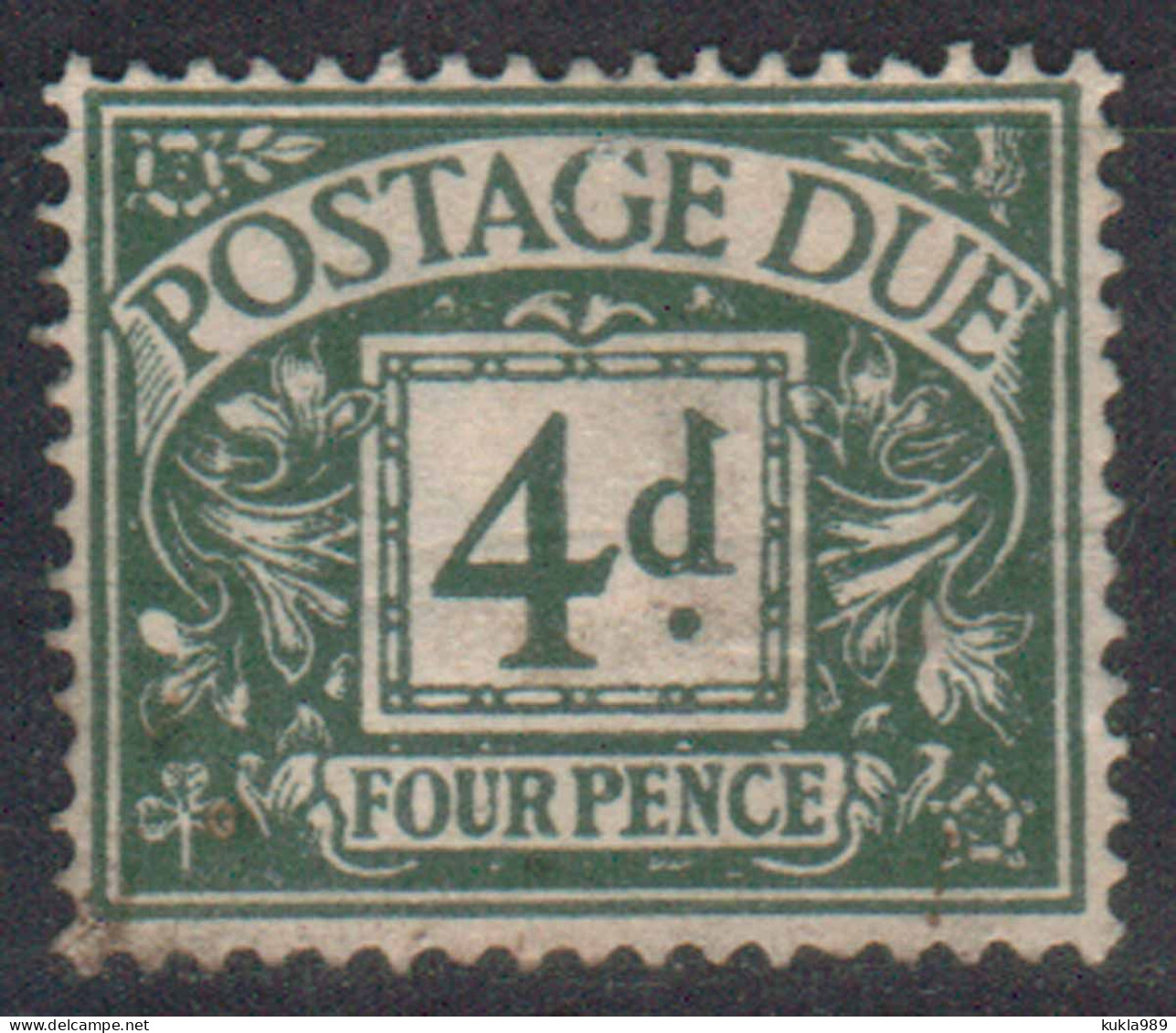 GB  STAMP 1937 POSTAGE DUE  4d, Mi.#30, USED - Portomarken