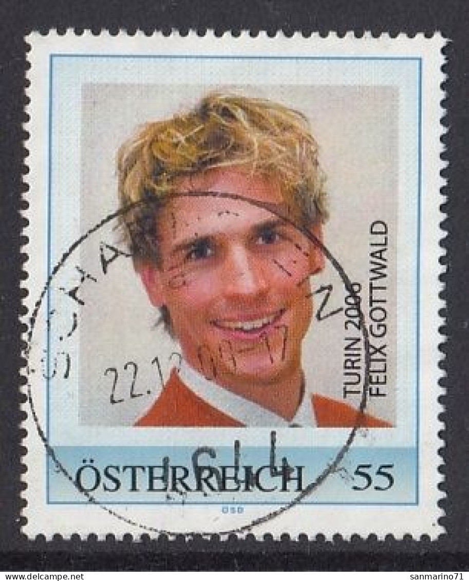 AUSTRIA 108,personal,used,hinged,Felix Gottwald - Personnalized Stamps