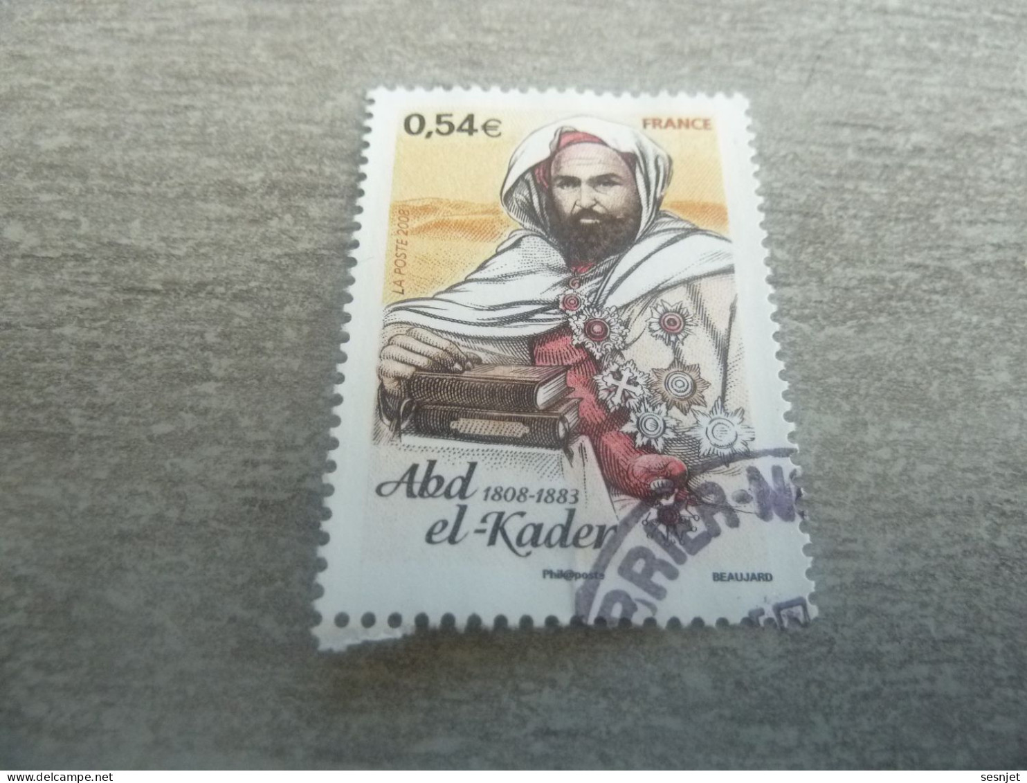 Emir Abd El-Kader (1818-1883) - Algérie - 0.54 € - Yt 4145 - Multicolore - Oblitéré - Année 2008 - - Gebraucht