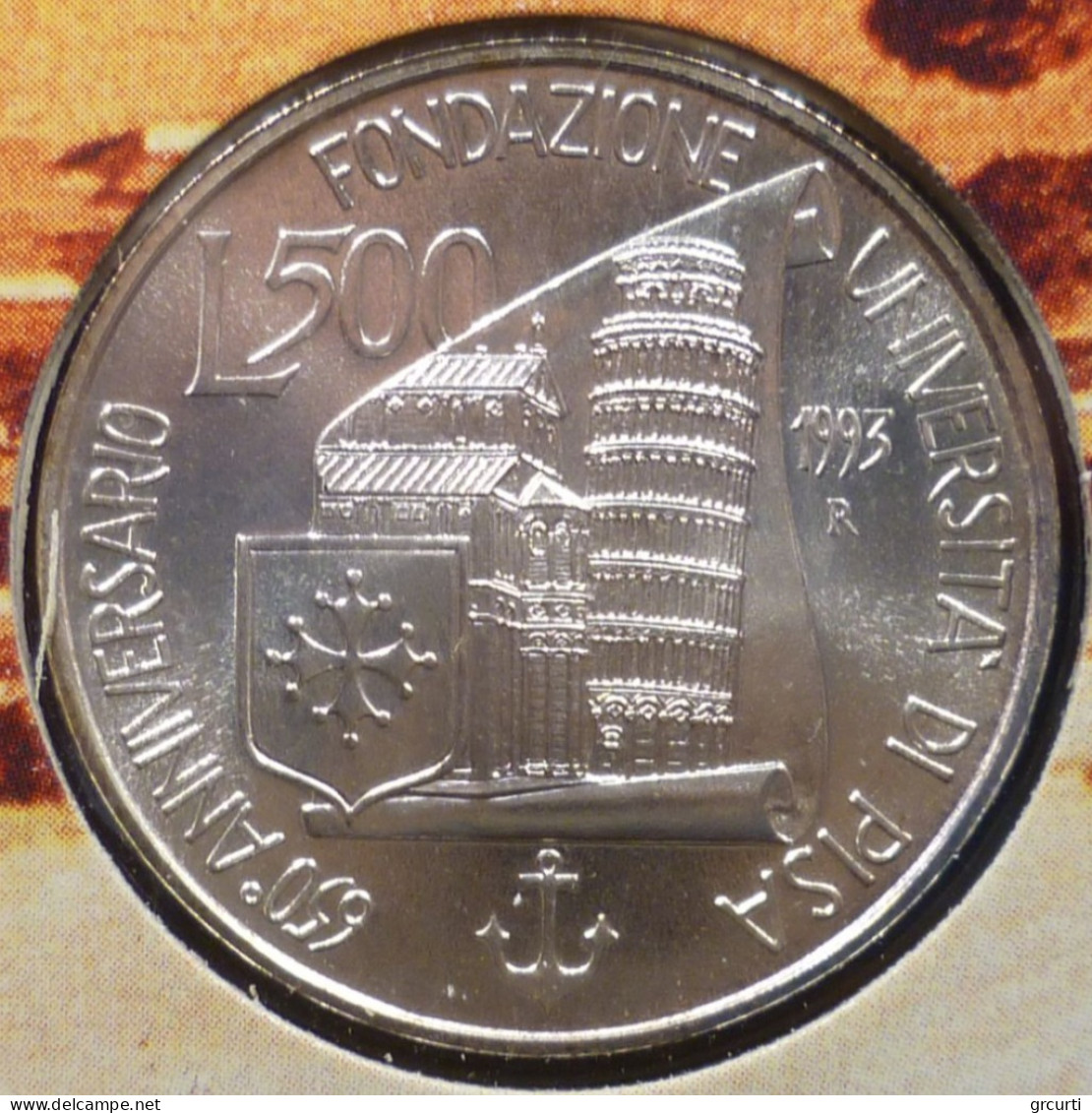 Italia - 500 Lire 1993 - 650° Università Di Pisa - 1° Emissione - Gig# 459 - KM# 158 - 500 Lire