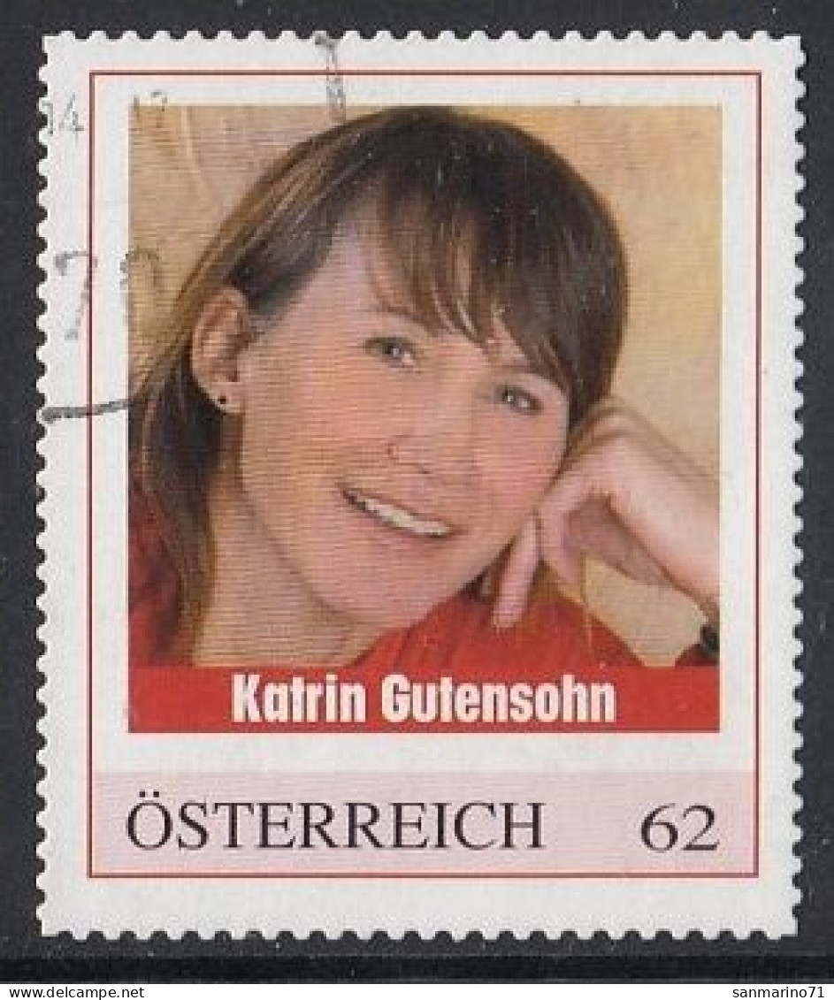 AUSTRIA 110,personal,used,hinged,Katrin Gutensohn - Timbres Personnalisés