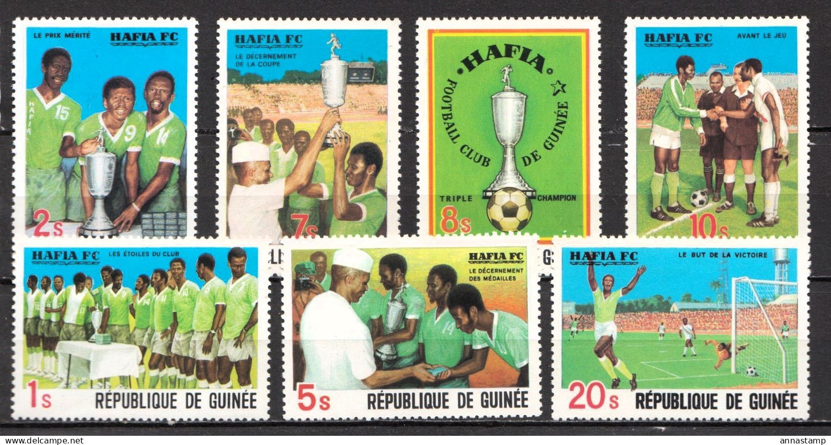 Guinea MNH Set - Famous Clubs