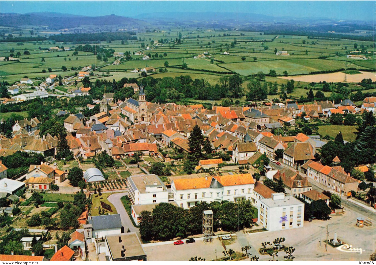 Toulon Sur Arroux * Vue Générale Aérienne Du Village Et La Maison De Retraite ( Centre De Convalescence ) - Other & Unclassified