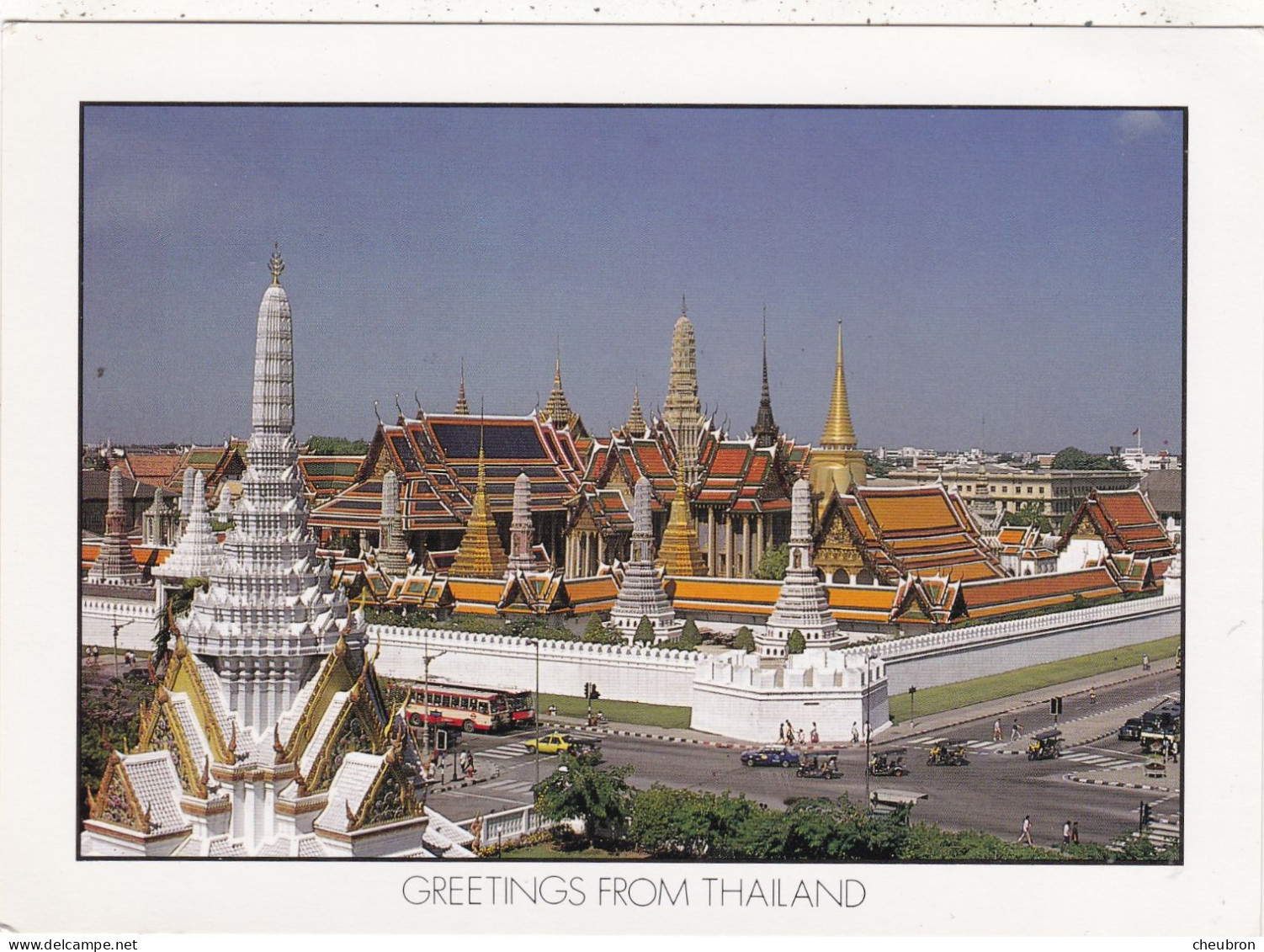 THAILANDE. BANGKOK ( ENVOYE DE) . " WAT PHRA SRI RATANA SASADARAM  ". ANNEE 1996+TEXTE +TIMBRES. FORMAT 16.5x12cm - Thaïland