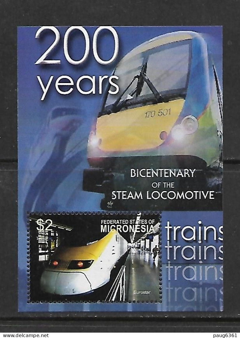 MICRONESIE 2004 TRAINS YVERT N°B137 NEUF MNH** - Treni