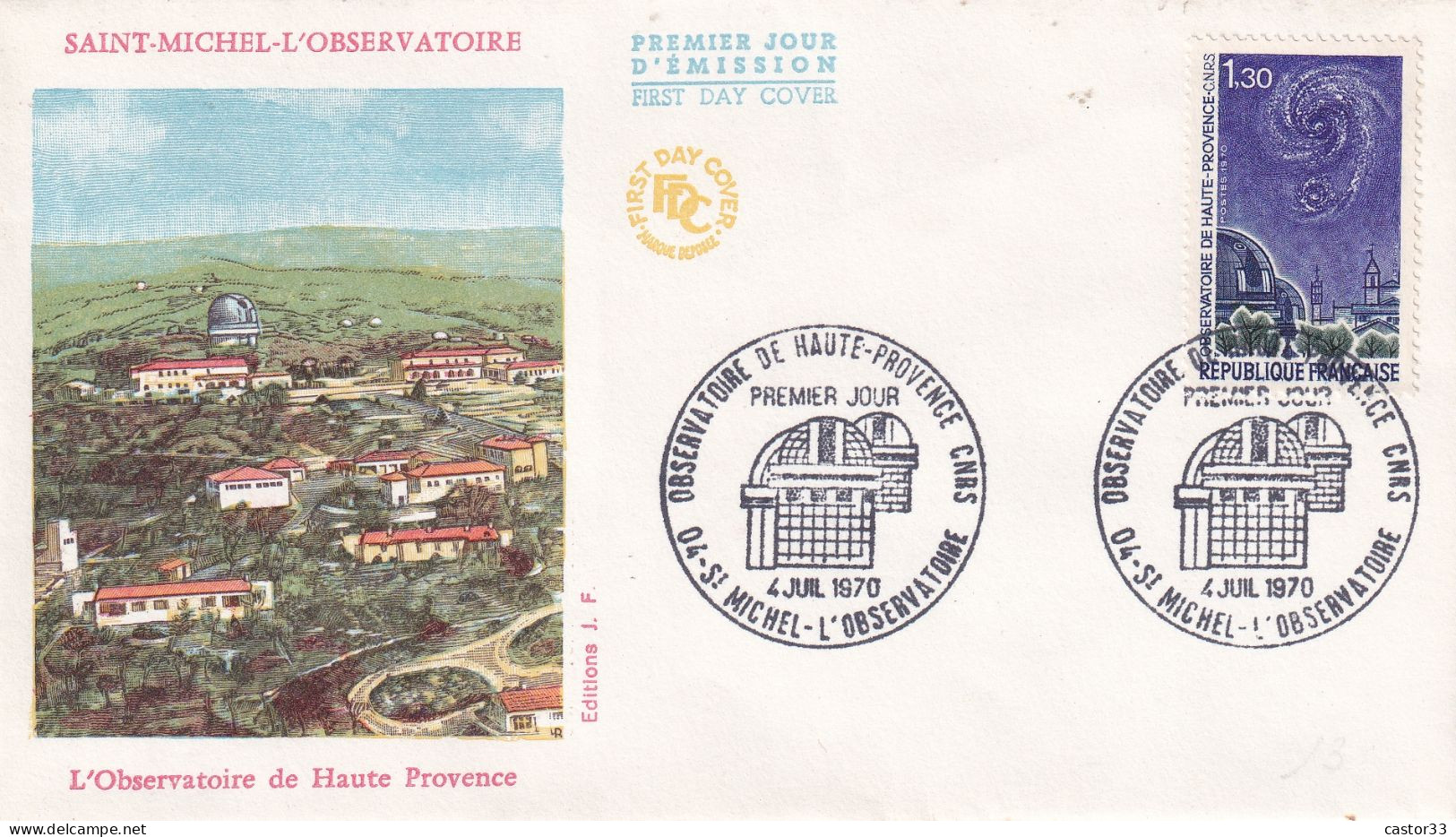1er Jour, Observatoire De Haute Provence CNRS - 1970-1979