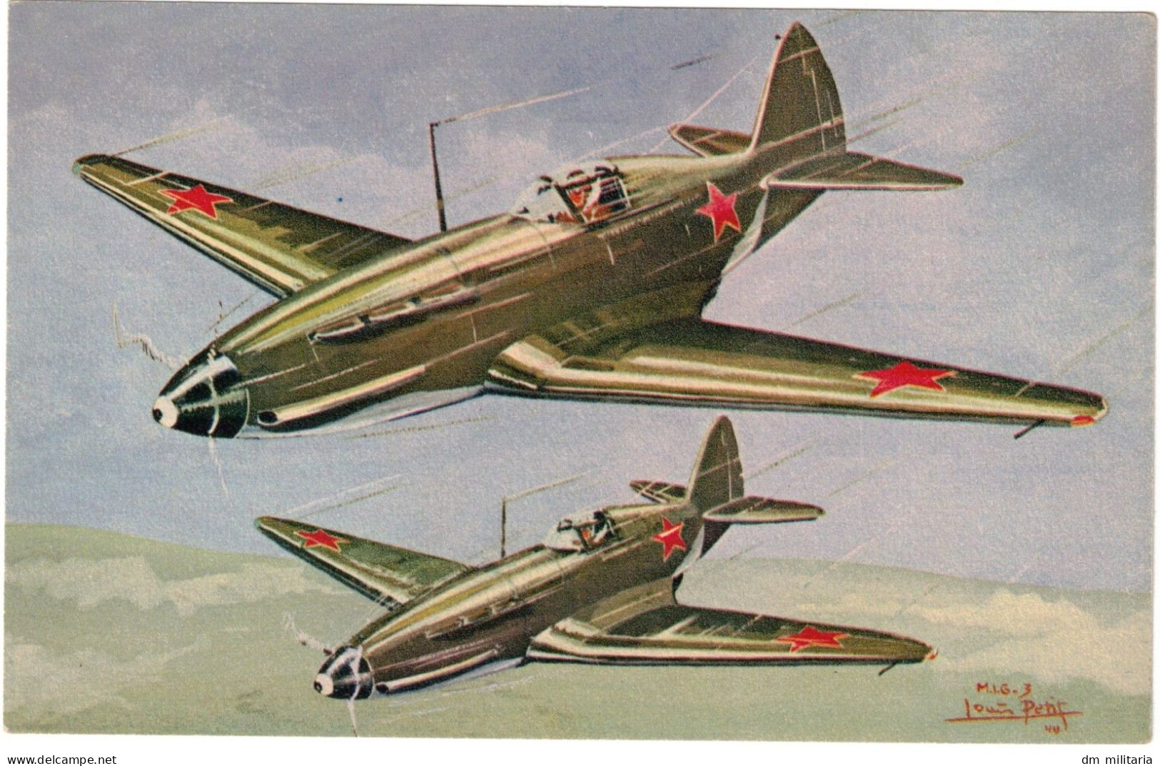CARTE : CHASSEUR M.I.G.3 - Mikoyan-Gourevitch MiG-3 - Микоян-Гуревич МиГ-3 - U.R.S.S. - RUSSIE - 1939-1945: 2de Wereldoorlog