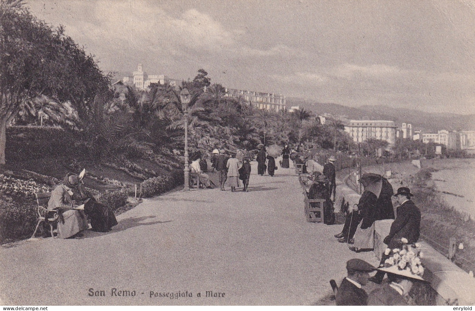 Sanremo Passeggiata A Mare 1917 - San Remo