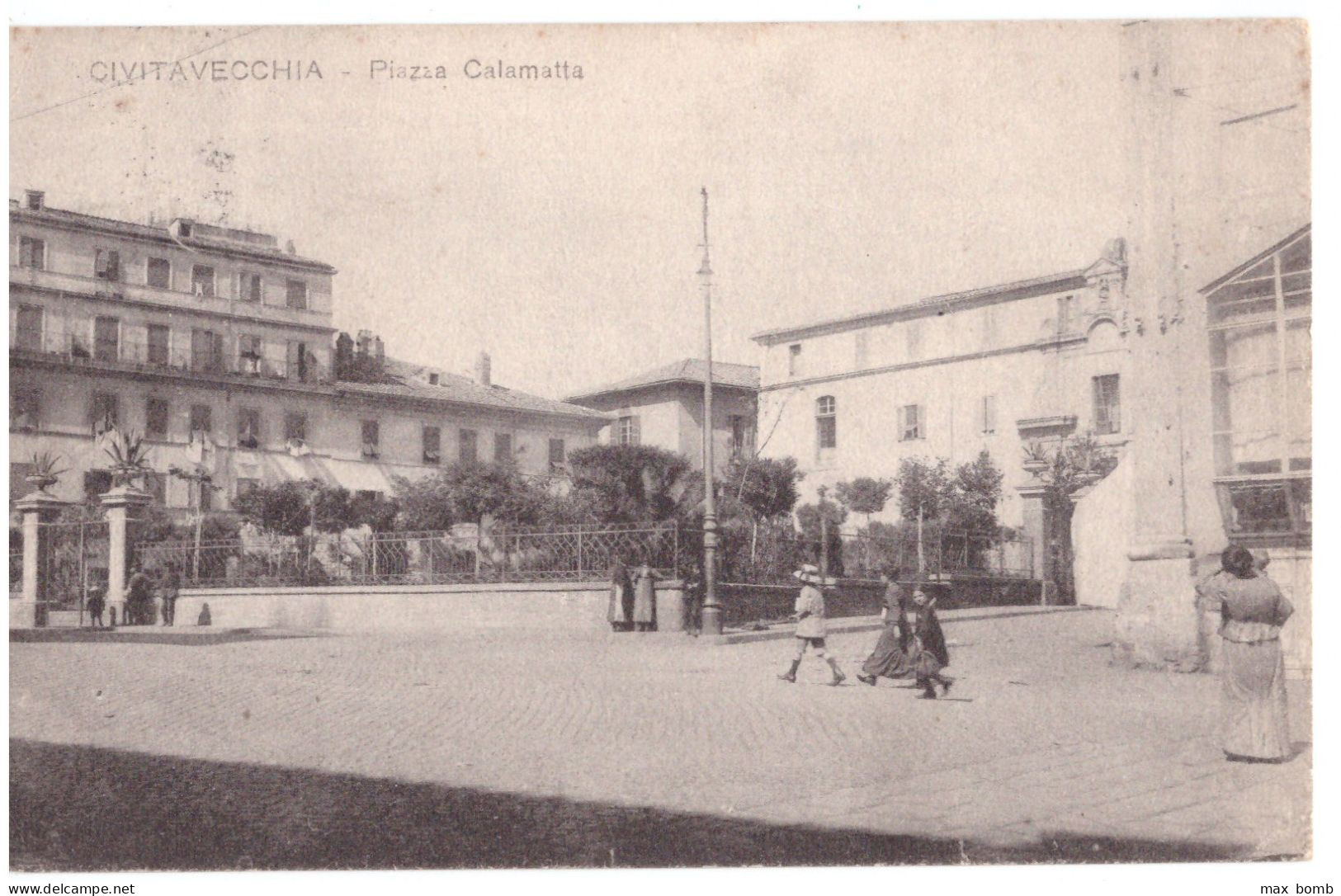 1918 CIVITAVECCHIA 5  PIAZZA CALAMATTA -- ROMA - Civitavecchia