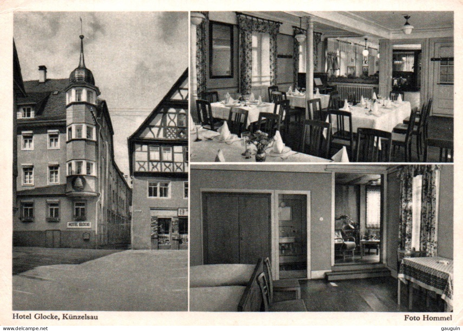 CPSM - KÜNZELSAU - Hôtel GLOCKE - Mr.Friedrich Breuninger - Edition P.Hommel - Kuenzelsau