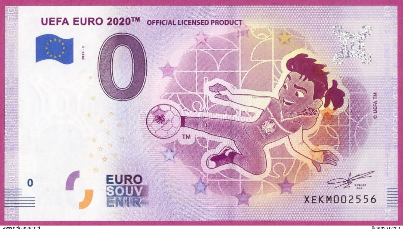 0-Euro XEKM 2020-3 UEFA EURO 2020 - OFFICIAL LICENSED PRODUCT - Essais Privés / Non-officiels