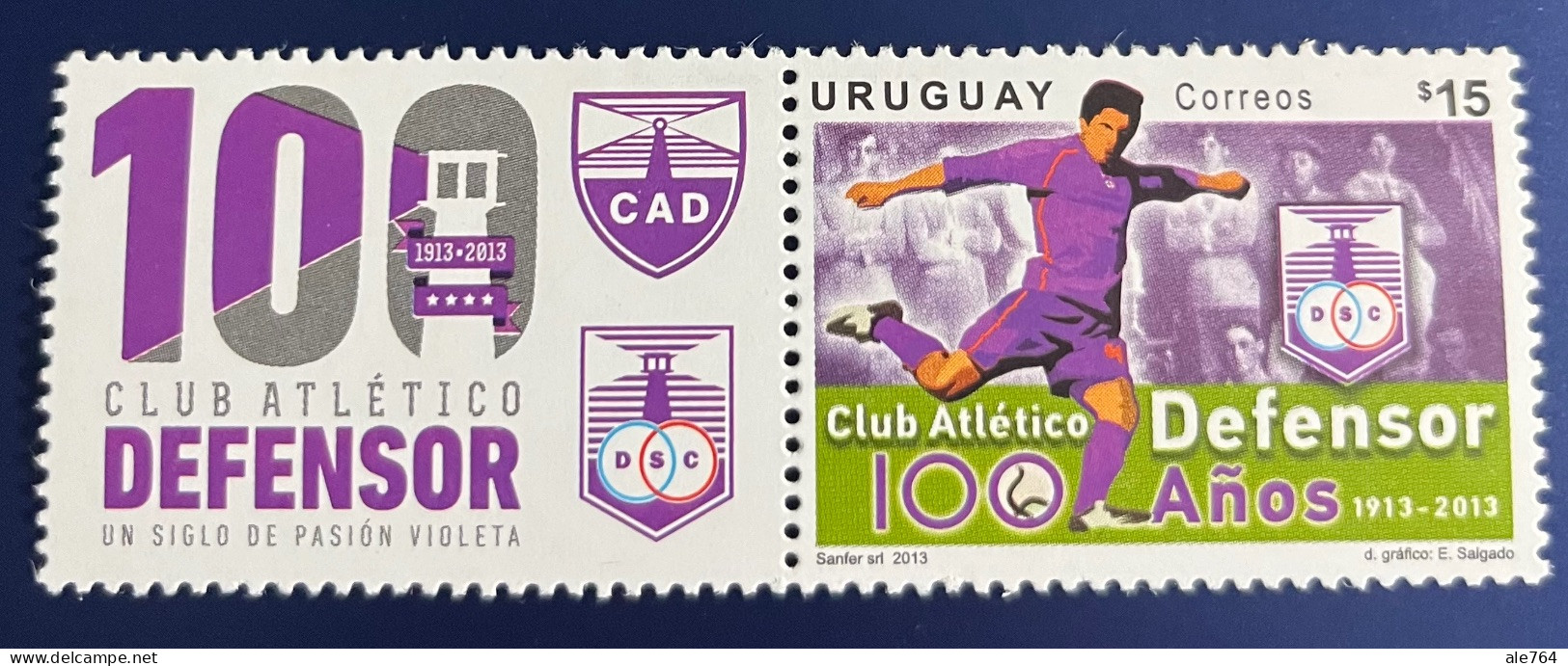 Uruguay 2013 Defensor Sporting Club Cent., Sc 2424, Mi 3288, MNH. - Uruguay
