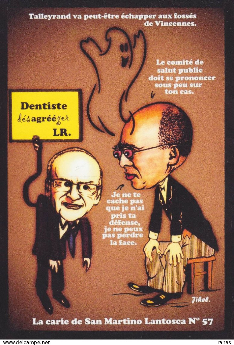 CPM Saint-Martin-Vésubie Par Jihel Tirage 30 Ex Numérotés Signés Satirique Dentiste Ciotti Giuge - Saint-Martin-Vésubie