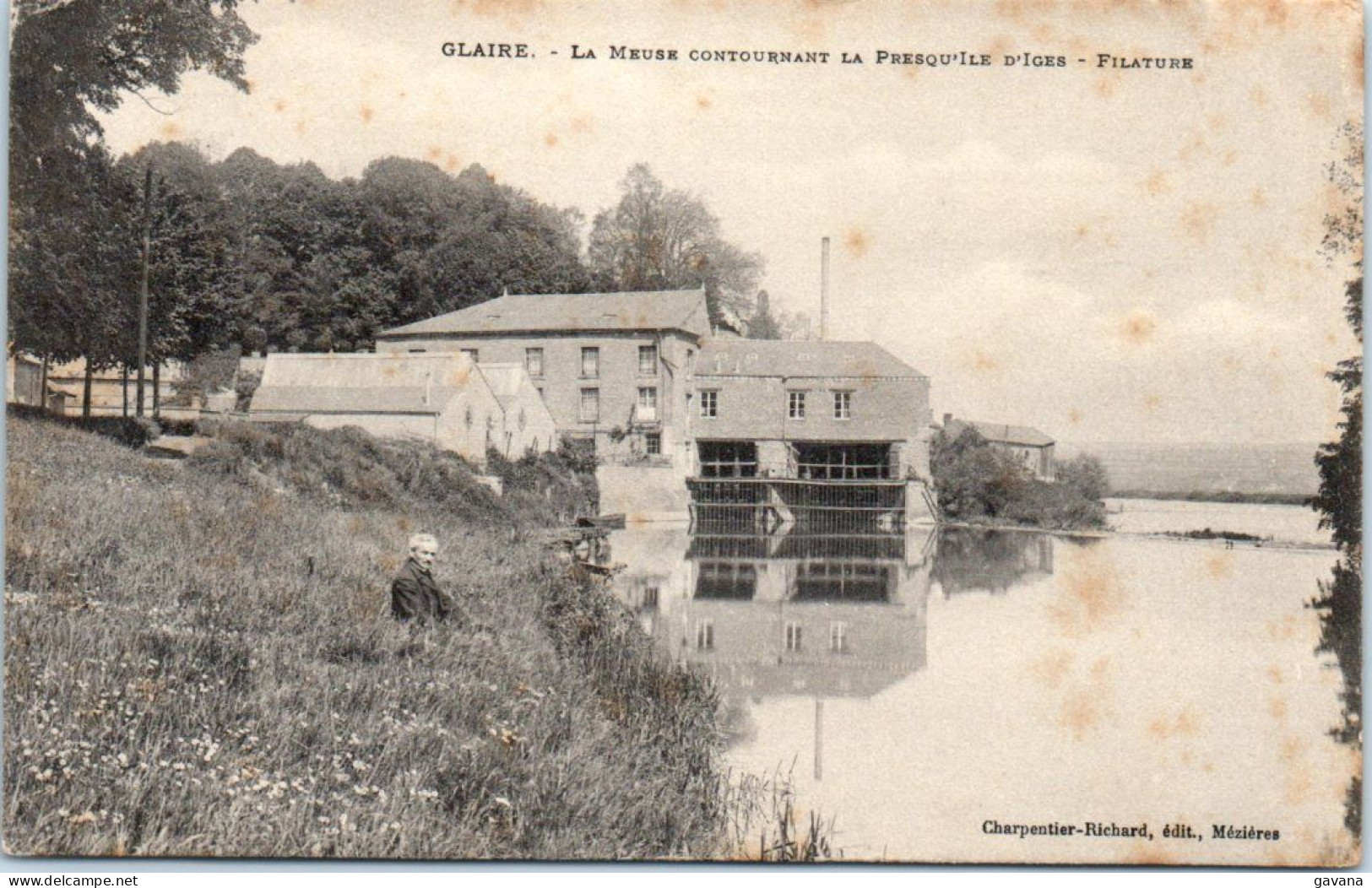 08 GLAIRE - La Meuse Contournant La Presqu'ile D'Iges - Filature - Sonstige & Ohne Zuordnung