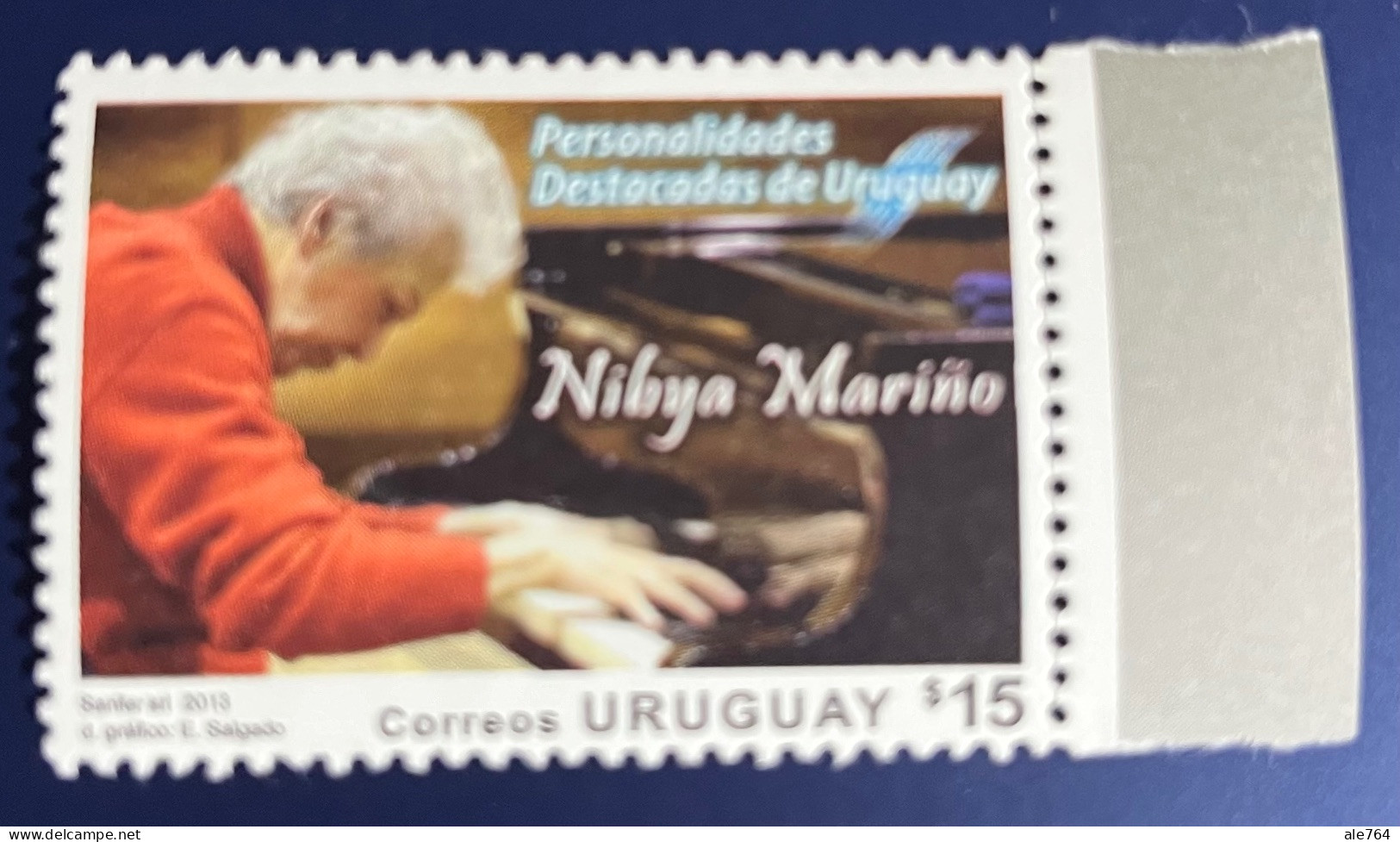 Uruguay 2013 Nibya Marino, Pianist, Sc 2426, Mi 3292, MNH. - Uruguay