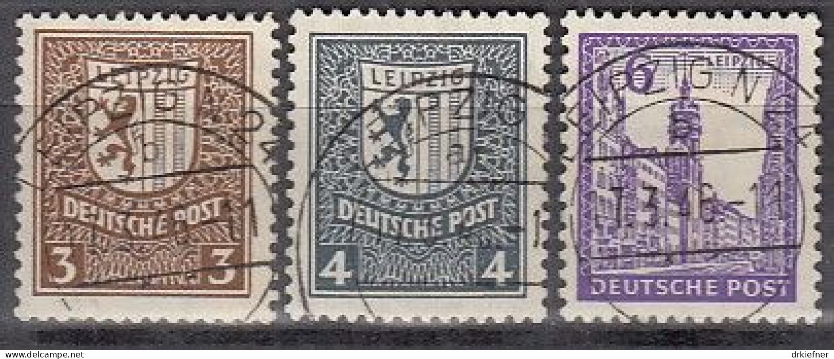 SBZ  150 X-151 X, 153 X, Gestempelt, Ungeprüft, Stempel Wohl Falsch, Freimarken, 1946 - Neufs