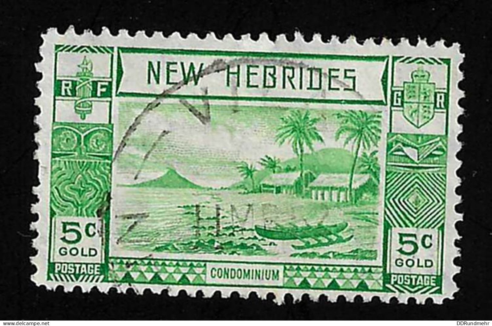 1938 Lopevi  Michel NH 97 Stamp Number NH-BR 50 Yvert Et Tellier NH 112 Stanley Gibbons NH-BR 52 Used - Postage Due