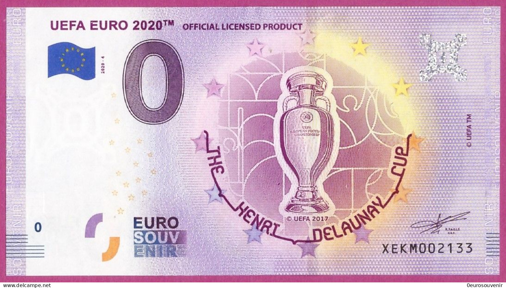 0-Euro XEKM 2020-4 UEFA EURO 2020 - OFFICIAL LICENSED PRODUCT - Essais Privés / Non-officiels