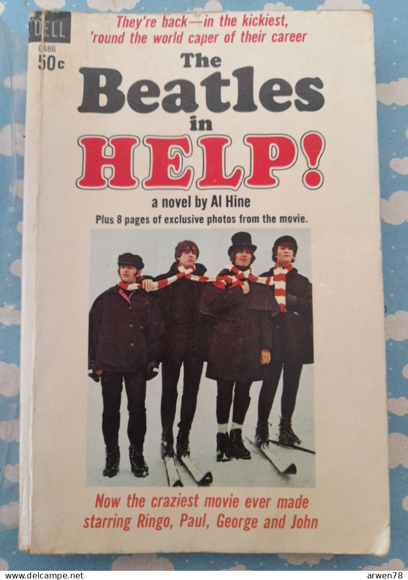 THE BEATLES IN HELP LIVRE DE POCHE 1965 HUIT PHOTOS DU FILM - Sonstige & Ohne Zuordnung