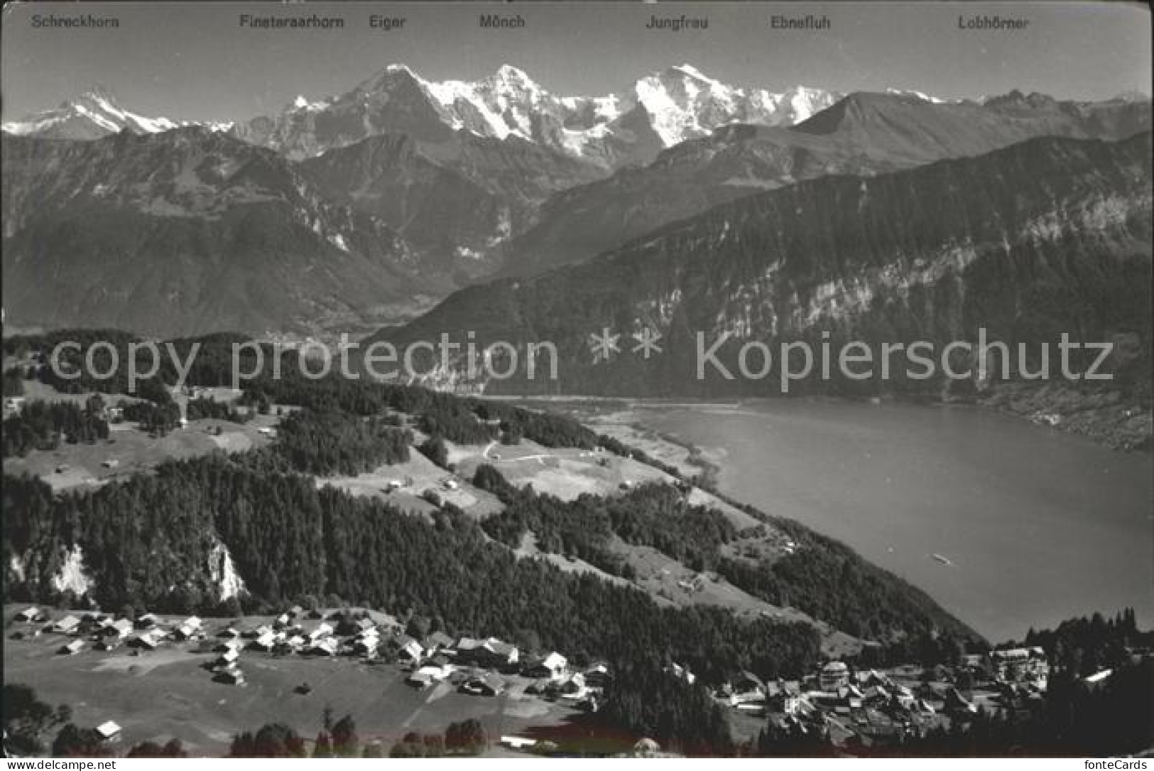 11671716 Beatenberg Thunersee Schreckhorn Eiger Moench Jungfrau Beatenberg - Other & Unclassified