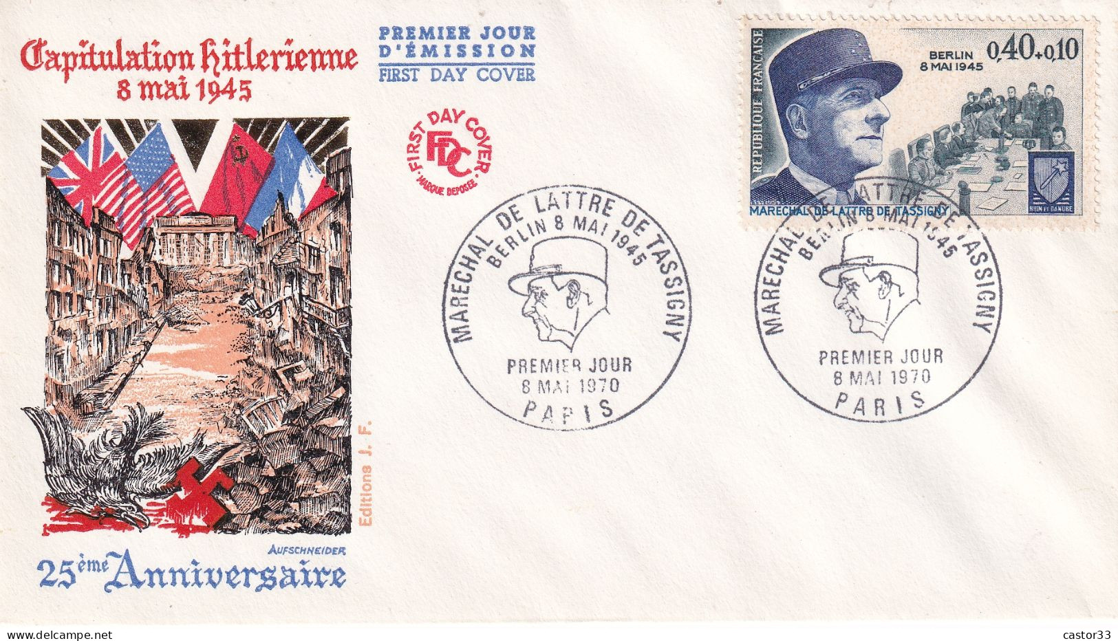 1er Jour, Maréchal De Lattre De Tassigny - 1970-1979