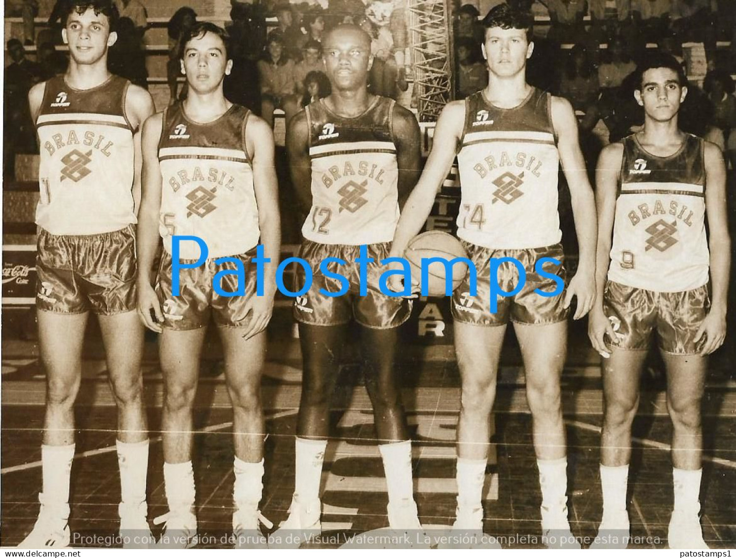 229133 SPORTS BASKET BASKETBALL TEAM JUGADORES SUD CADETES IN BRAZIL 1988 15 X 11.5 CM PHOTO NO POSTCARD - Basketball