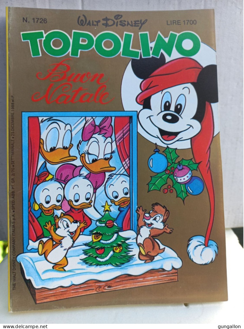 Topolino (Mondadori 1988) N. 1726 - Disney