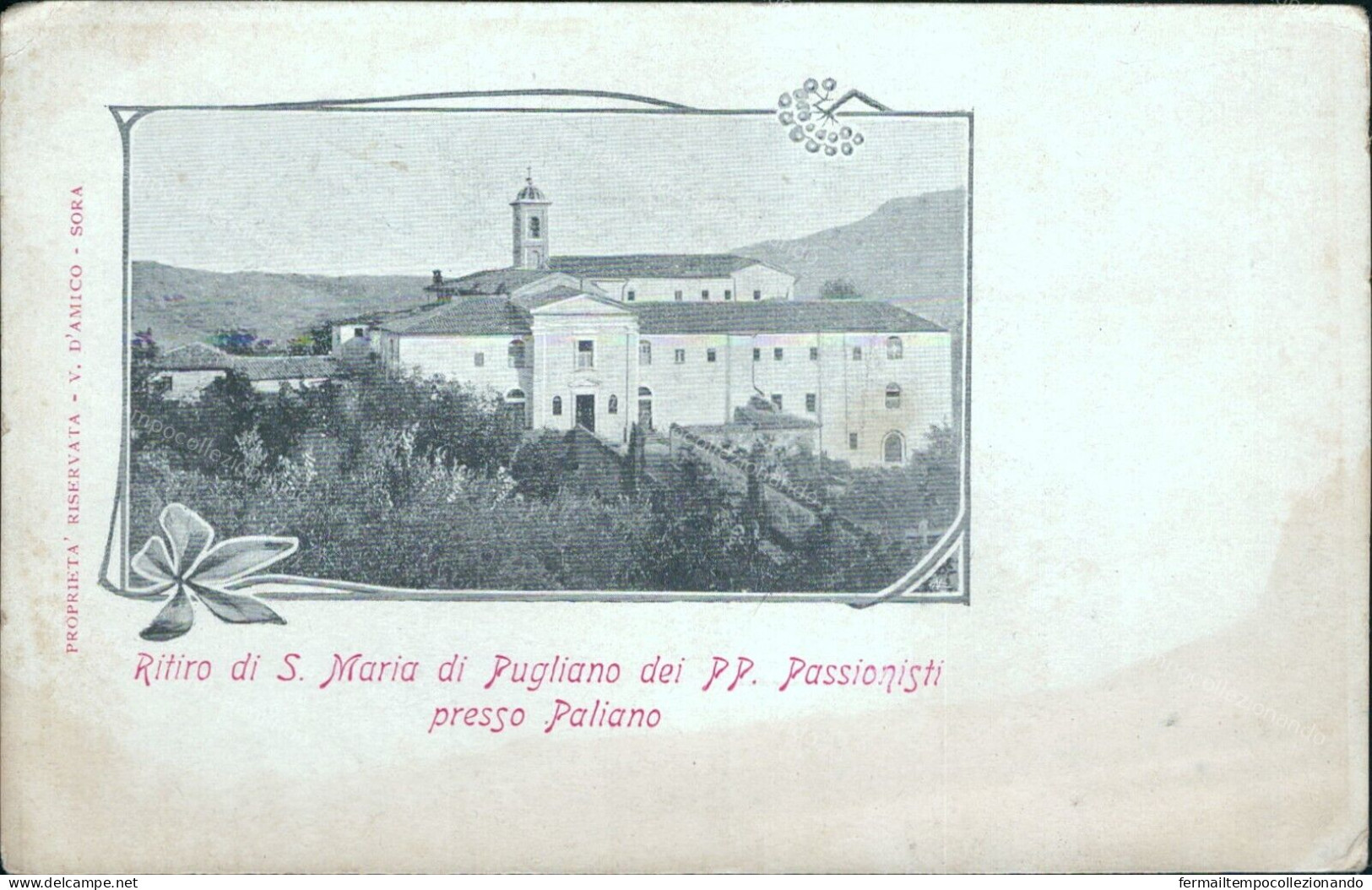 Cs210 Cartolina Paliano S.maria Di Pugliano Ritiro Padri Passionisti Frosinone - Frosinone