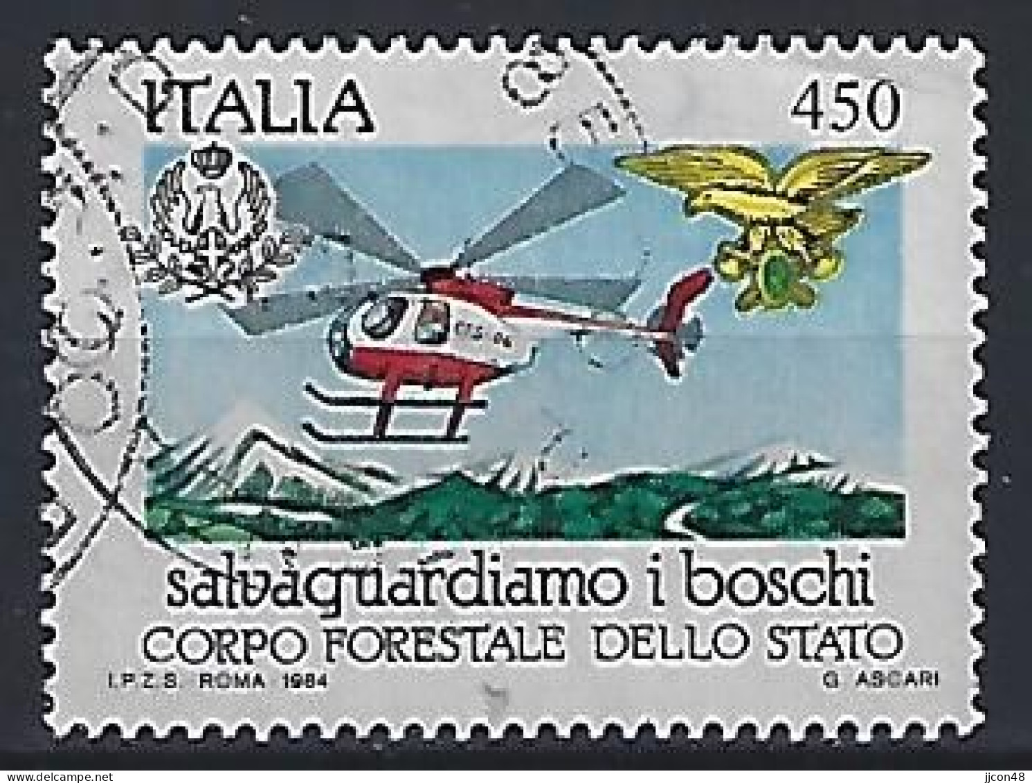 Italy 1984  Schutz Der Walder (o) Mi.1879 - 1981-90: Oblitérés