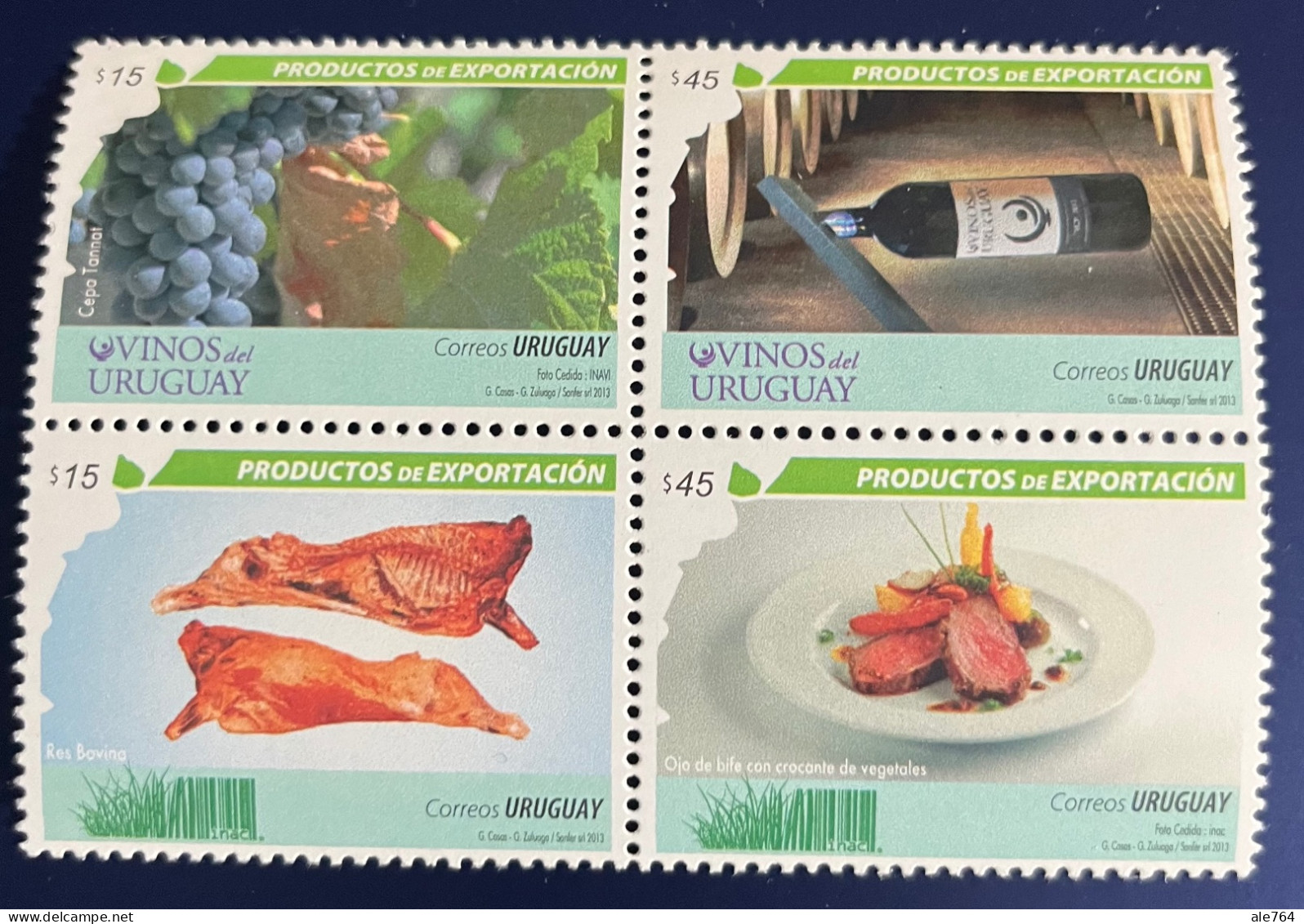 Uruguay 2013 Export Products, Block Of 4, Sc 2448, Y 2551/4, MNH. - Uruguay