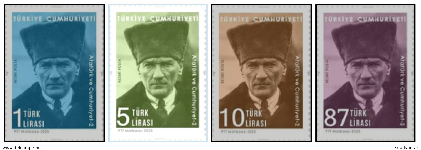 2023 Mustafa Kemal Ataturk Official Stamps MNH - Dienstzegels